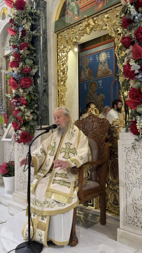 Αρχιερατικό Συλλείτουργο και Λιτανεία σκηνώματος επί τη εορτεί του Αγίου Ιωάννου του Ρώσου gallery image 32